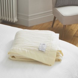 John Atkinson Cellular Woollen White Blankets